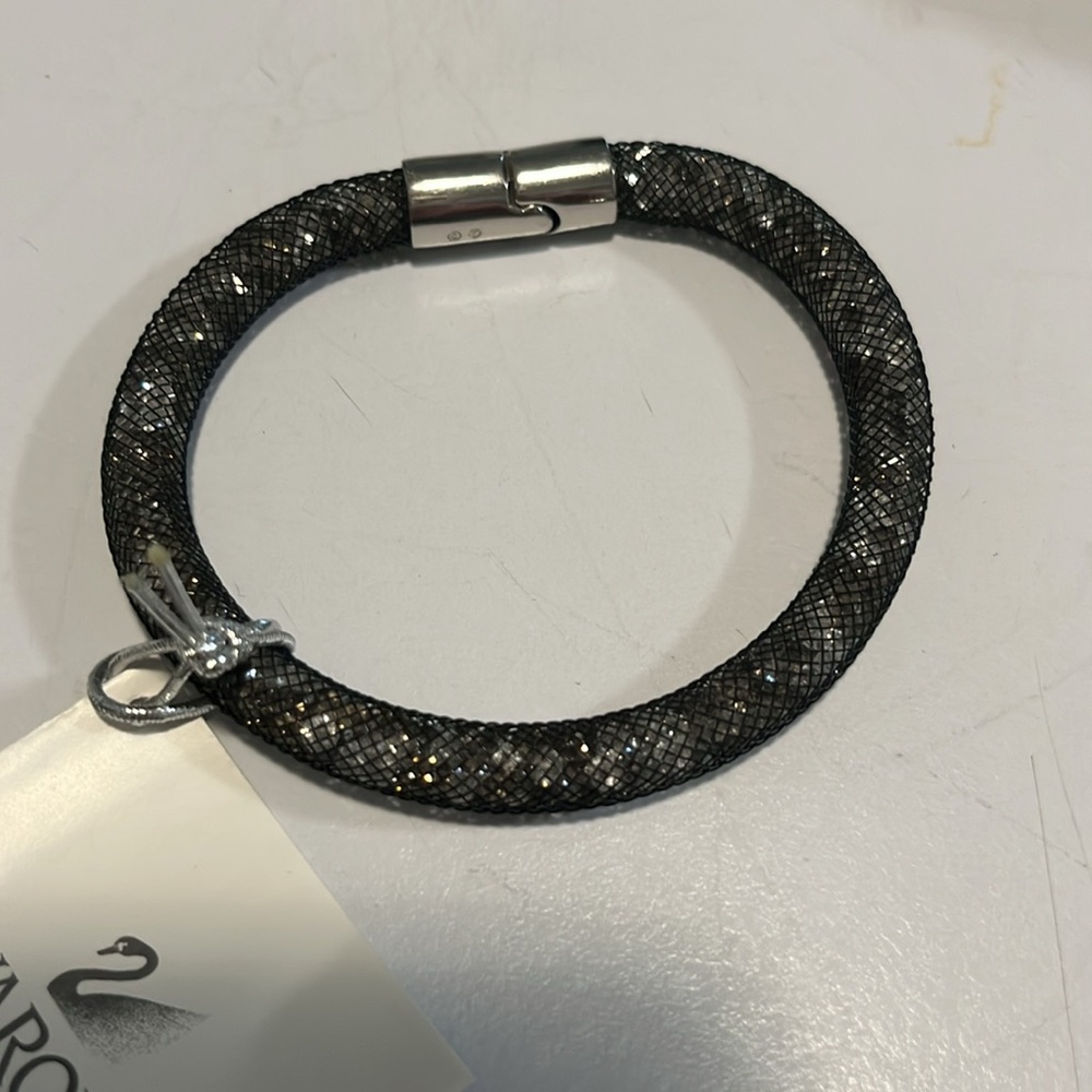 Preowned Swarovski Stardust Black crystal Bracelet - w original boxes - Picture 2 of 4
